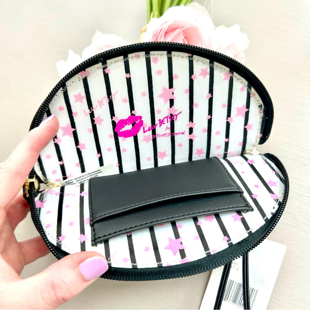 Black and White Cat Face Bag with Leopard Print - Picture 2 of 5